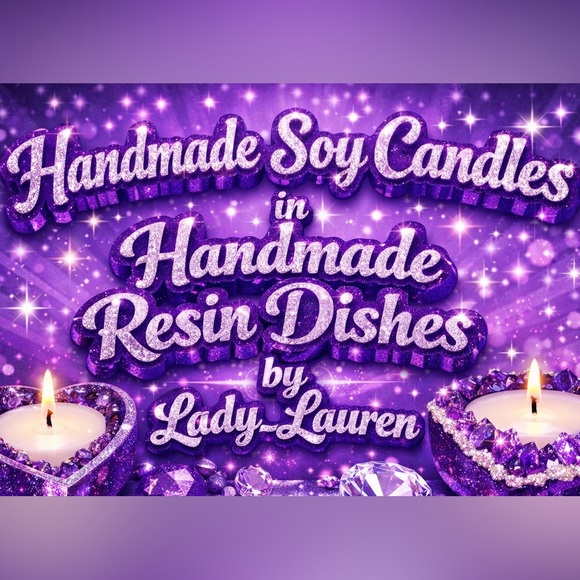 Cotton Candy Infinity Soy Candle | Handmade Resin Vessel | Symbol of Forever - Picture 2 of 10